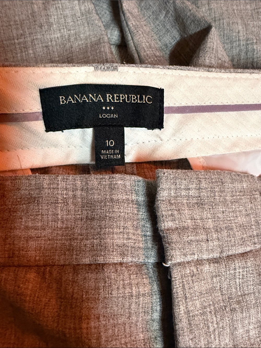 Banana Republic Logan Pants in Gray size 10